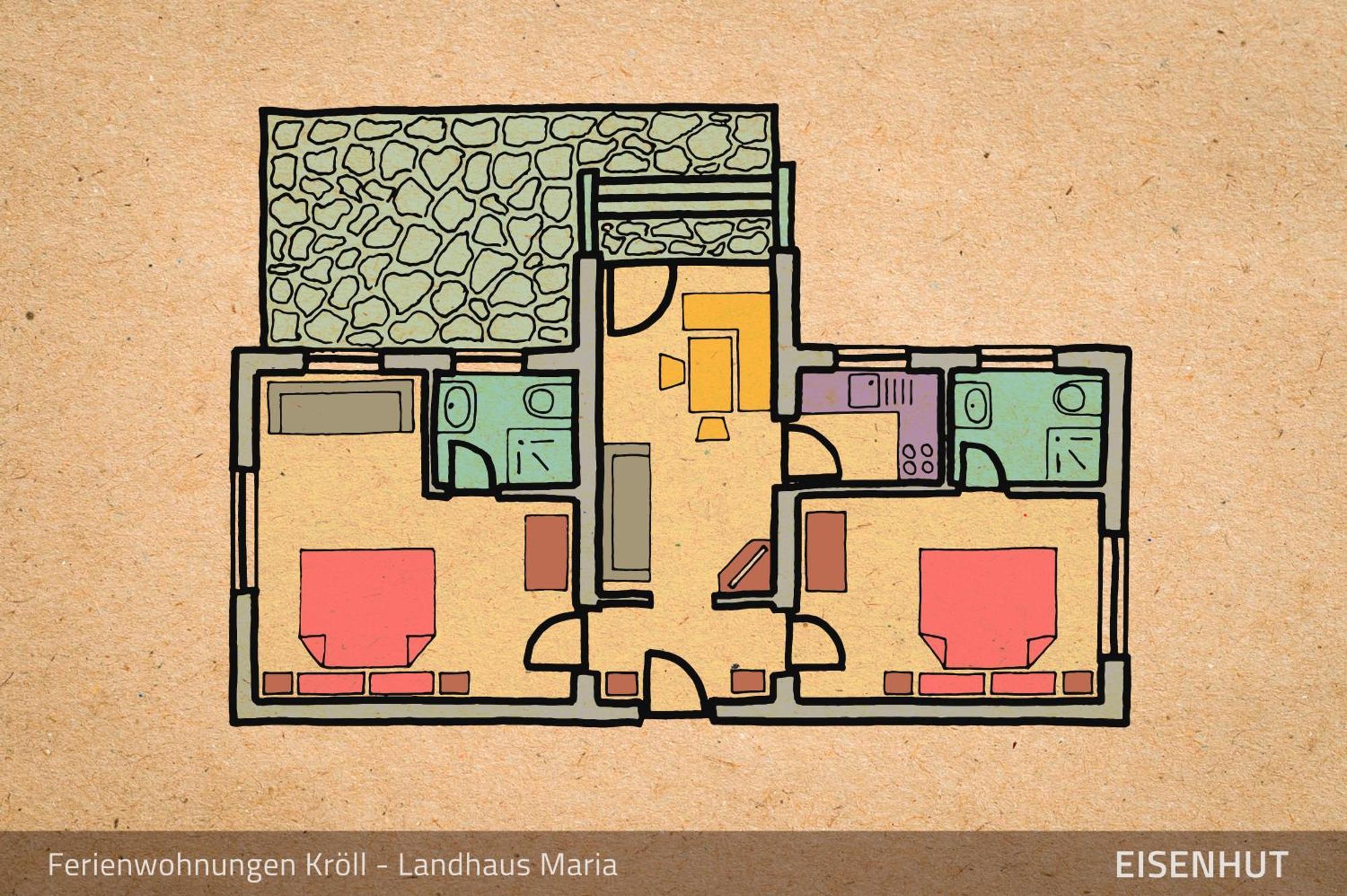 Ferienwohnungen Kroll - Appartements Viktoria Und Landhaus Maria マイヤーホーフェン 部屋 写真